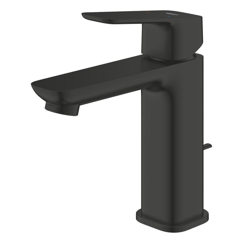 Смеситель для умывальника Grohe однорычажный для раковины Cubeo Черный матовый