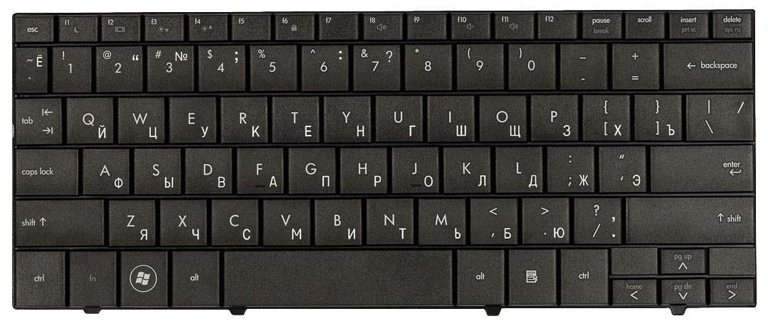 ᐉ Клавиатура для ноутбука HP Mini 700/1000/1100 Black