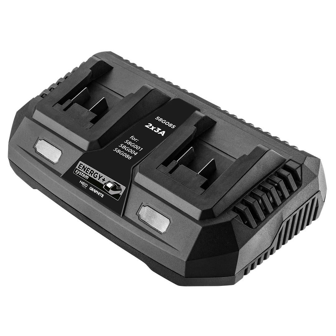 Зарядное устройство быстро GRAPHITE 58G092 Energy+ 18V для двух аккумуляторов