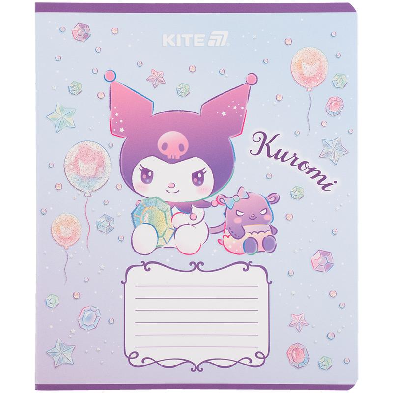Зошит шкільний KITE Kuromi клітинка 12 арк. (HK25-232-3)