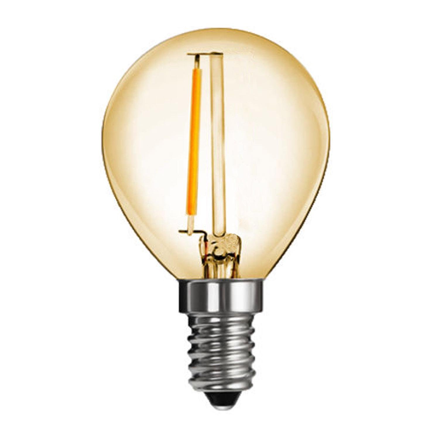 Набор ламп Edisons Premium G45 LED E14 1W 2200K стекло 10 шт. Gold (52468) - фото 2