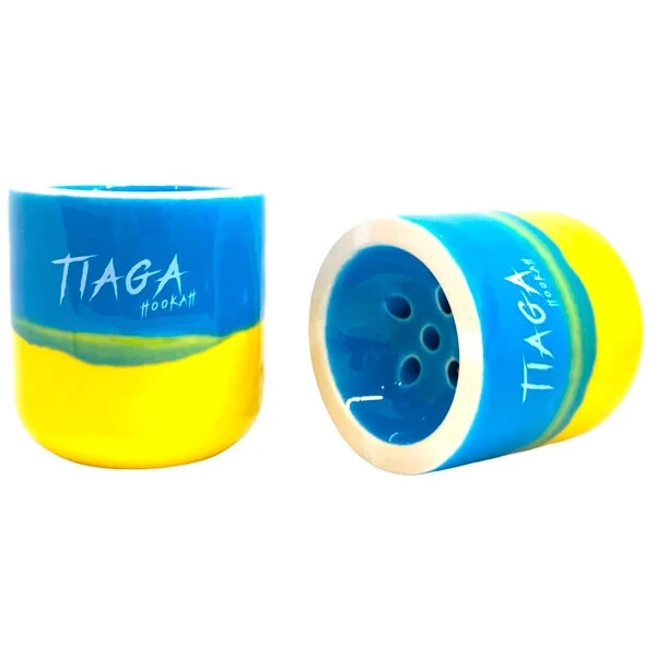 Чаша з глини з терморегуляцією Tiaga Hookah Blue/Yellow (482000525) - фото 2