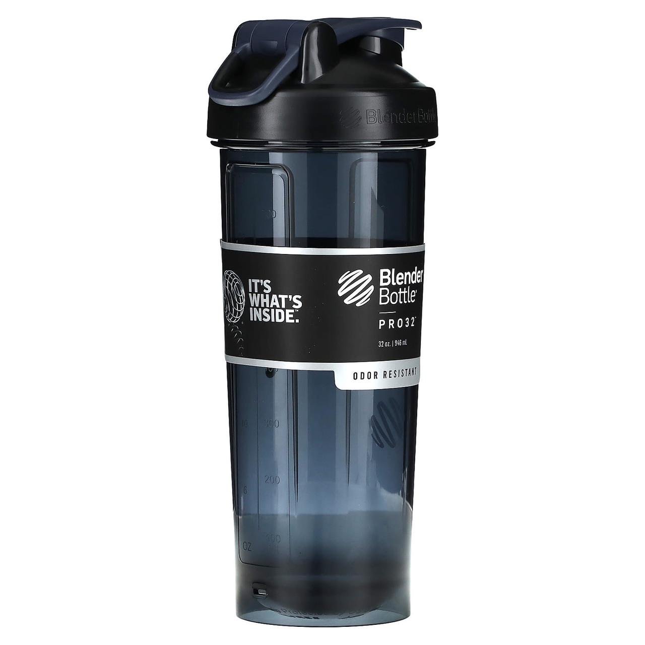 Шейкер спортивний BlenderBottle Pro32 Tritan 940 мл Black (22349016) - фото 8