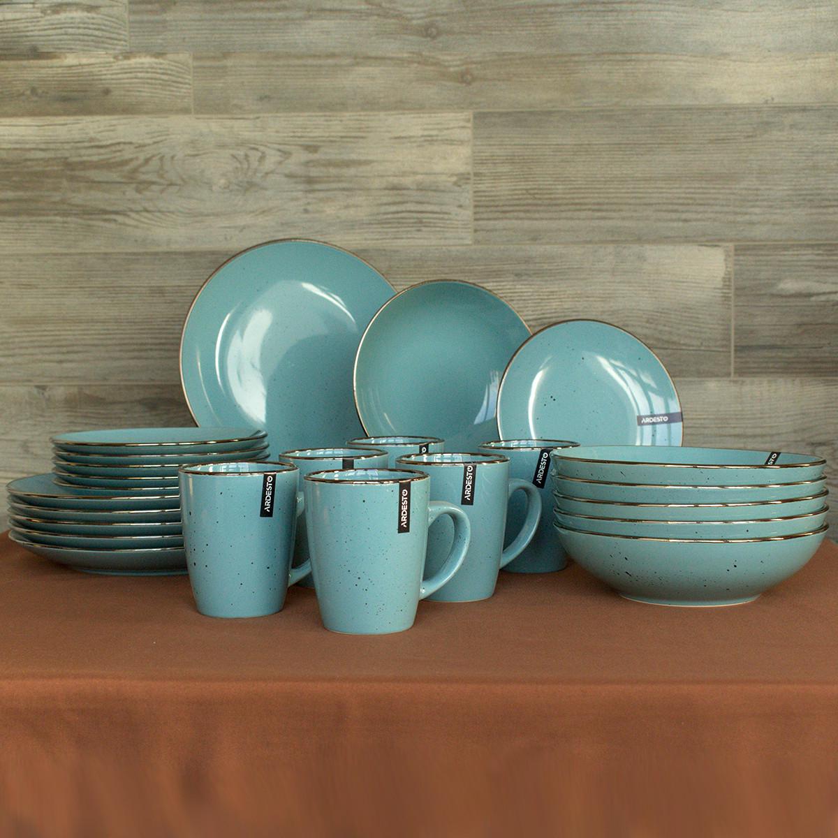 Набор тарелок Ardesto Bagheria Misty blue 24