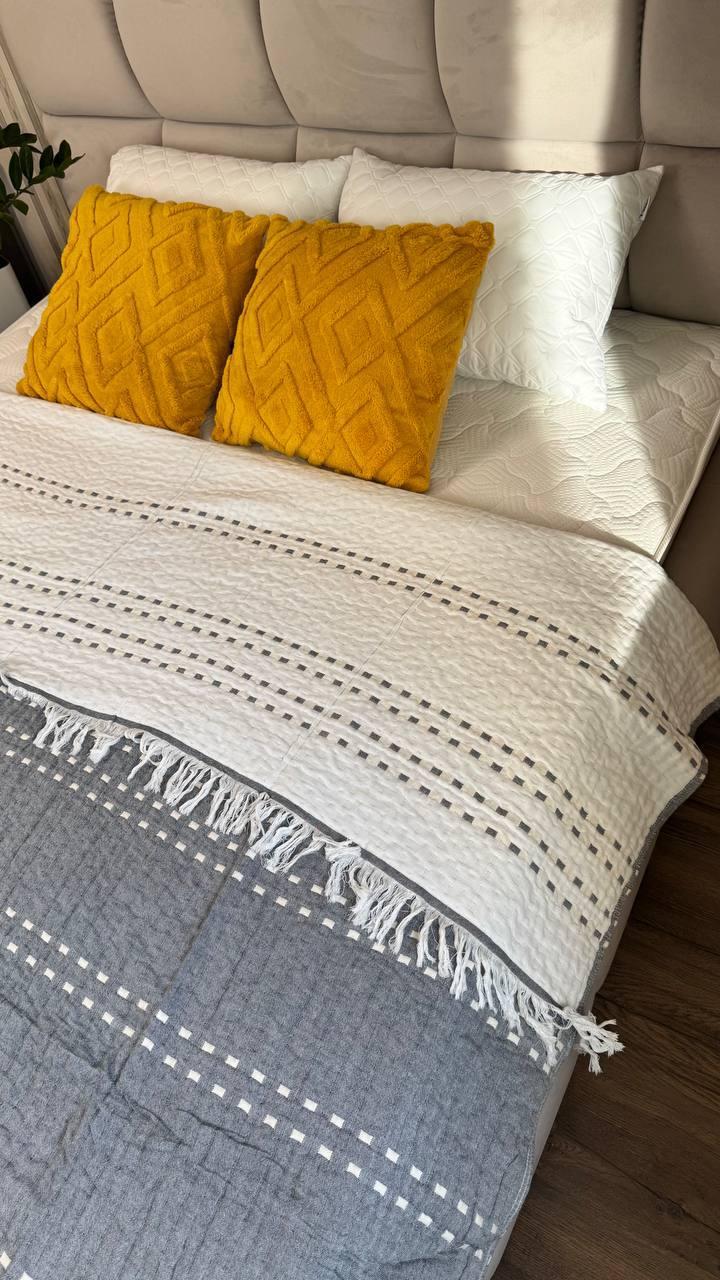 Покрывало муслиновое 200х230 см Серый (Д-muslin25-009-02) - фото 4 Покрывало муслиновое 200х230 см Серый (Д-muslin25-009-02) - фото 4