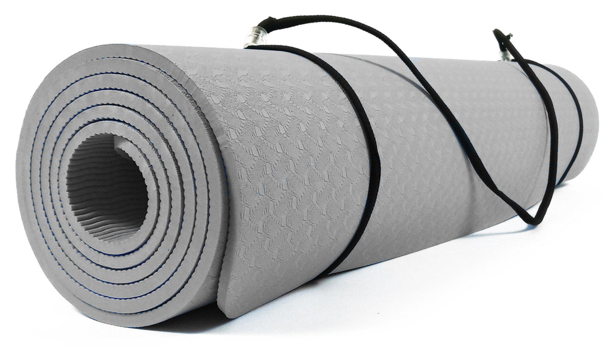 Коврик для йоги TPE EasyFit ECO-Friendly 6 мм однослойный Серый