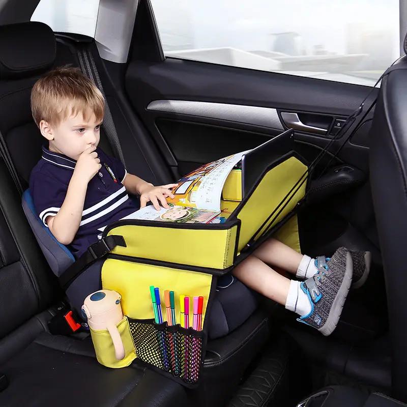 Дитячий столик переносний в машину для подорожей Жовтий (29)