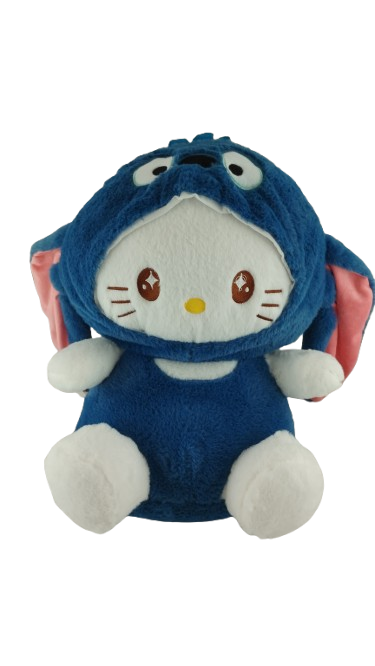 Мягкая игрушка Hello Kitty в костюме персонажа Стича, 35 см (000013)
