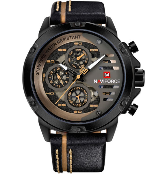 Часы наручные мужские Naviforce Libre Black (1272)