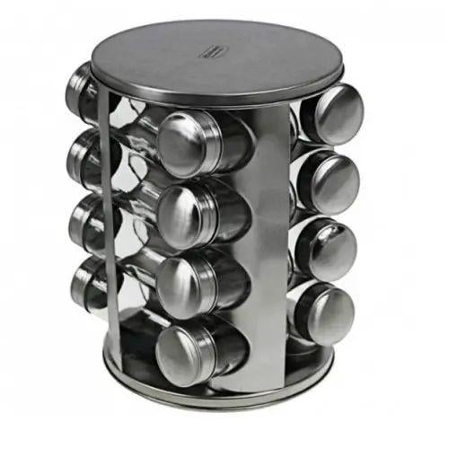 Набор контейнеров для специй Spice carousel 16 емкостей 9х4,5 см и подставка 28х18 см из нержавеющей стали (opt-13496) Набор контейнеров для специй Spice carousel 16 емкостей 9х4,5 см и подставка 28х18 см из нержавеющей стали (opt-13496)