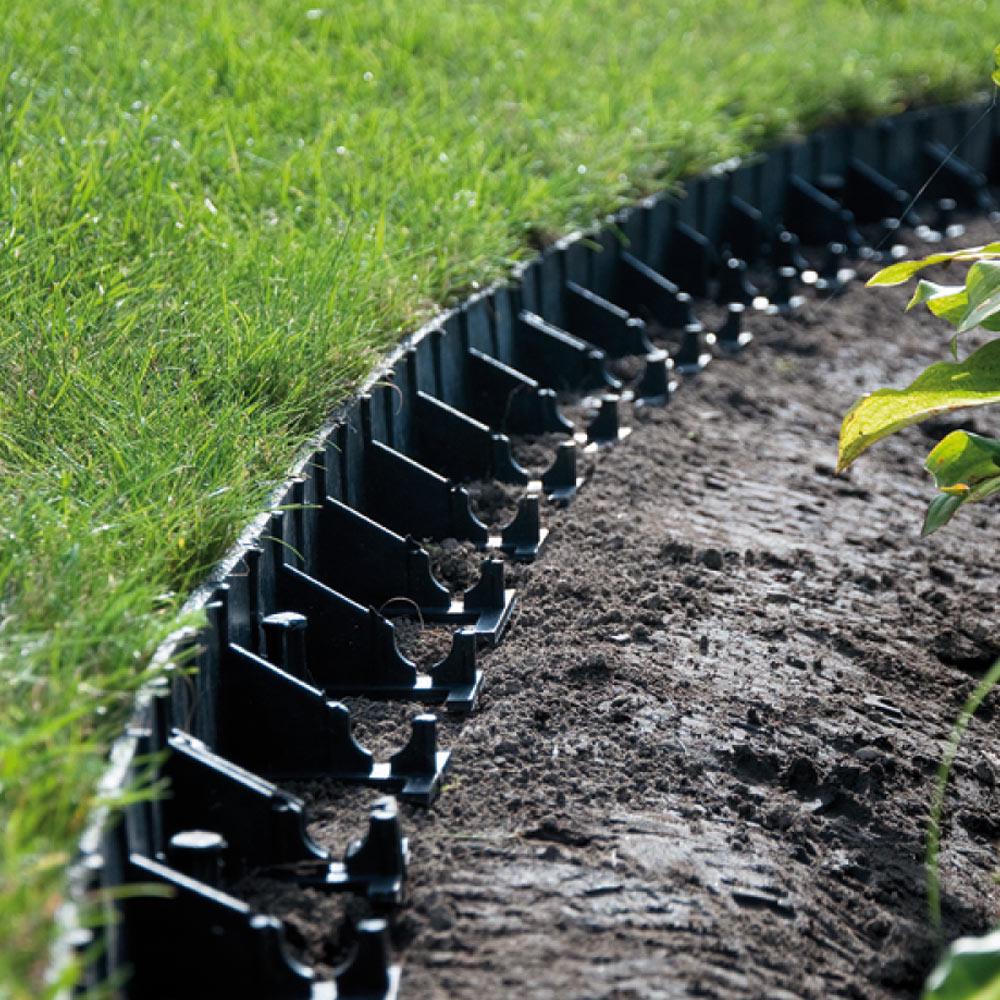 Бордюр садовий 58х1000 мм Чорний (OBRB58) - фото 3