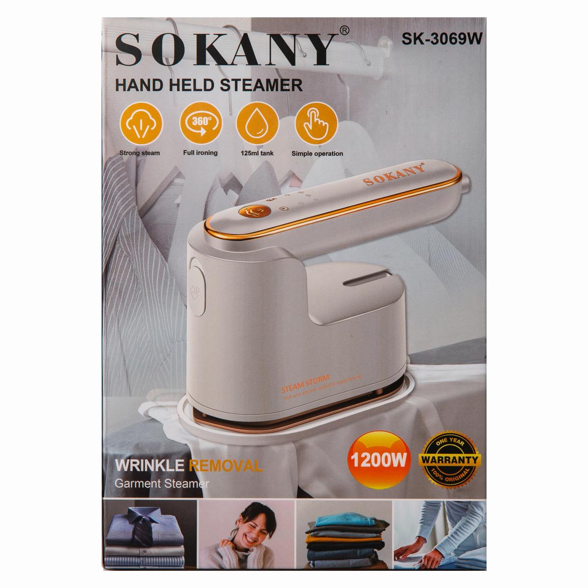 Утюг дорожный Sokany SK-3069W с функцией отпаривания Белый (100-107-SK-3069W) - фото 9