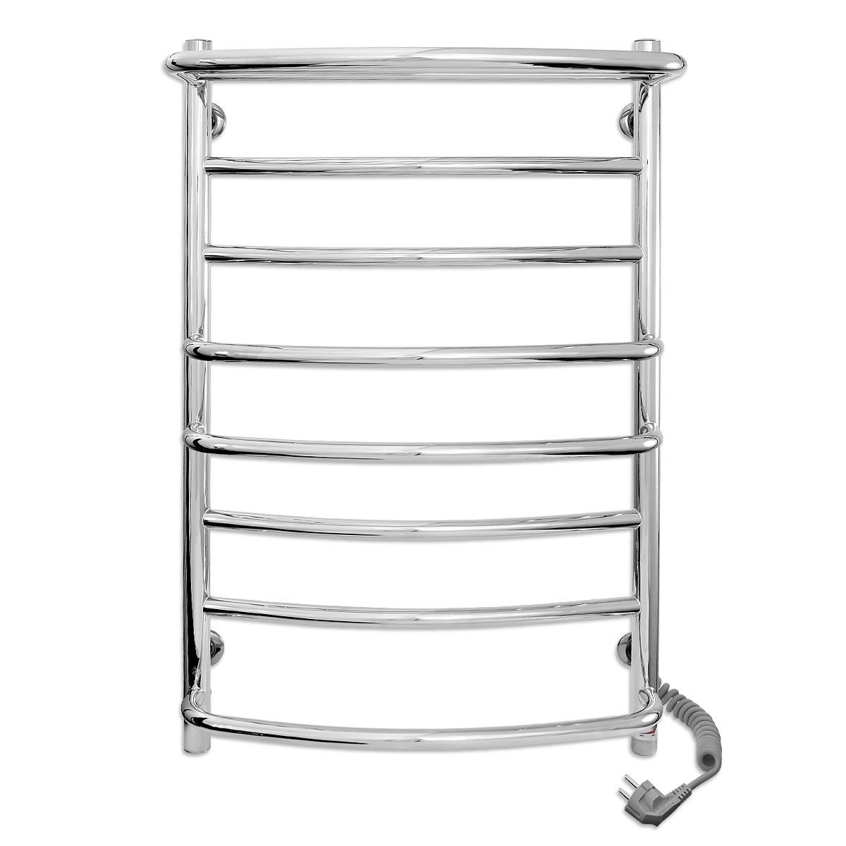 Полотенцесушитель электрический для ванной Laris Евромикс П8 с полкой из нержавеющей стали 500х800мм Е Хром (147-127-73207693)