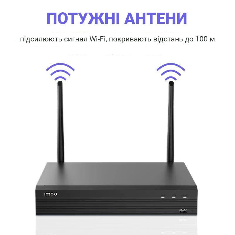 Видеорегистратор IMOU NVR 8 каналов IP Wi-Fi Full HD 1080P (2141795867) - фото 4