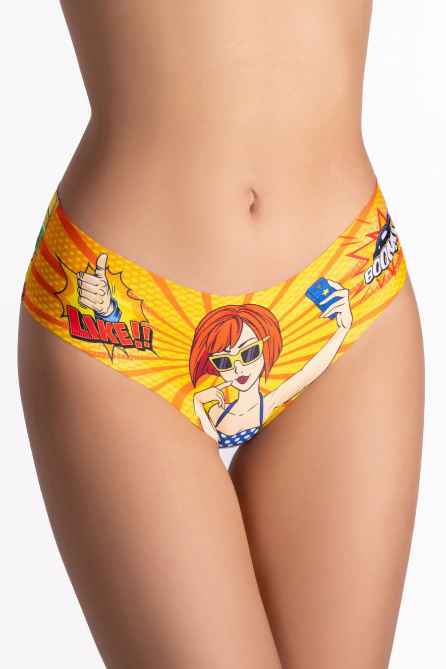 Трусики женские Mememe слип с ярким принтом S Разноцветный (83604-59451-80)