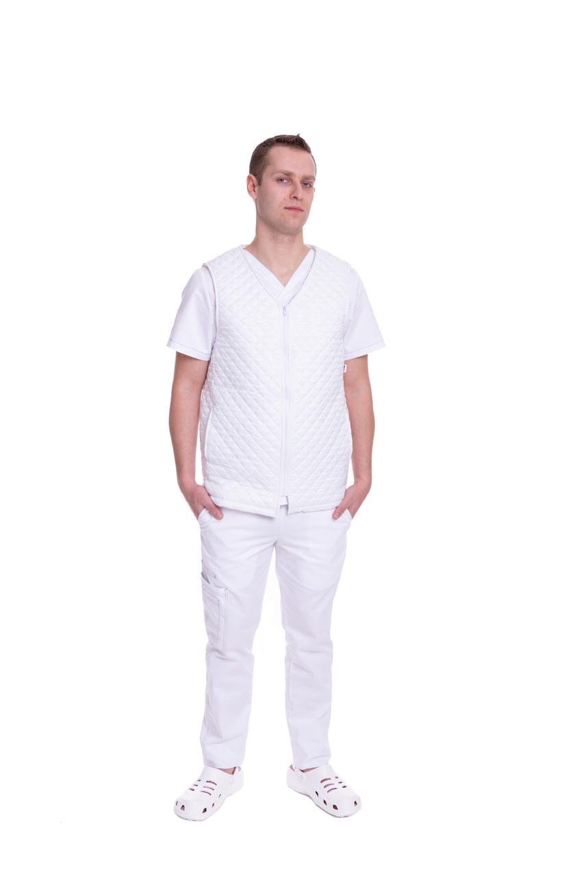 Жилет медичний чоловічий теплий TopLine Юкон р. 58 Білий (31500-(58)Білий)