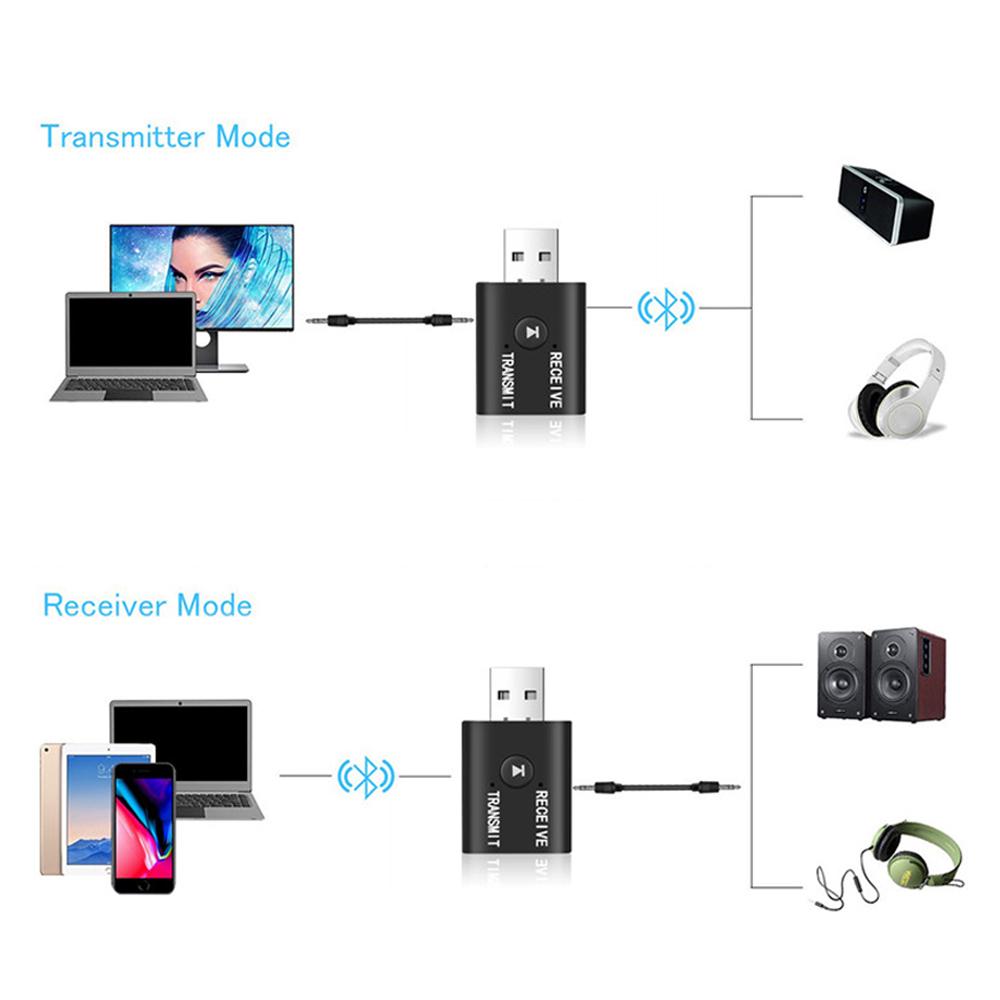 Адаптер Bluetooth 5.0 4Sport 2в1 TR6 Black - фото 5