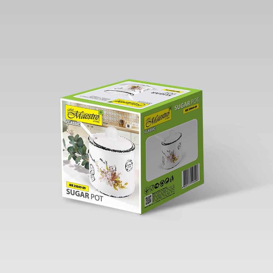 Сахарница с ложкой Maestro MR-20049-09 (11071644) - фото 2 Сахарница с ложкой Maestro MR-20049-09 (11071644) - фото 2