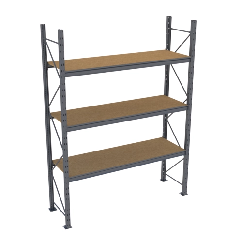 Стеллаж Modern-Expo Mini Rack с полками ДСП основная секция 3 уровня 2584х1850х615 мм (3-3-57) - фото 1