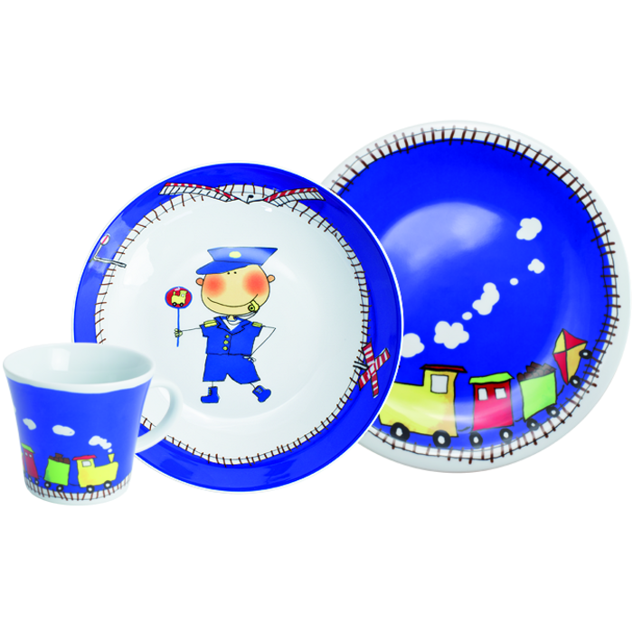 Набор детской посуды Kahla Magic Grip Kiddie Tableware Adventure Express 3 пр.