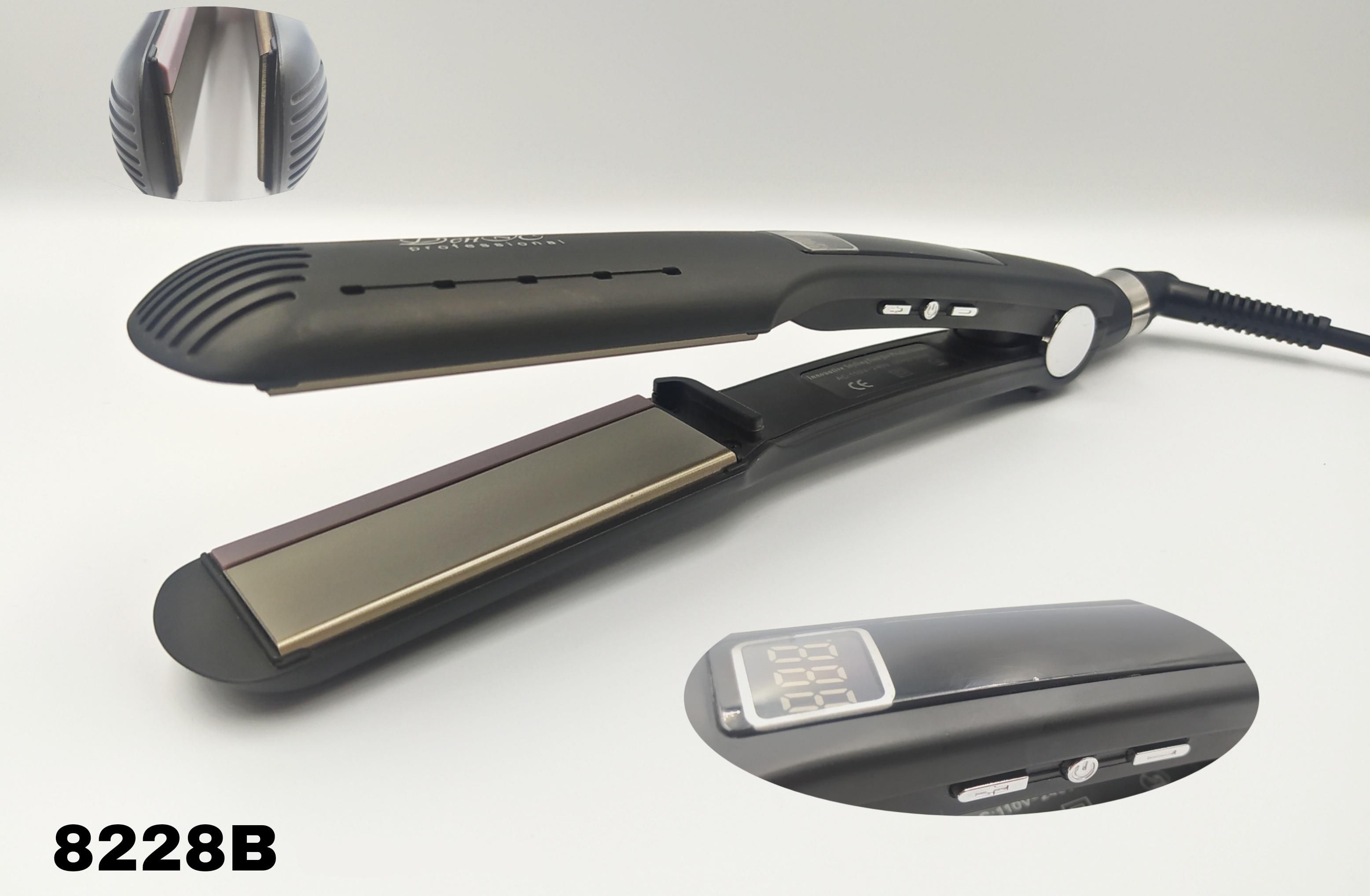 Праска-випрямляч для волосся ДенІС professional з силіконовою смужкою 8228B (1453071324) - фото 2 Праска-випрямляч для волосся ДенІС professional з силіконовою смужкою 8228B (1453071324) - фото 2