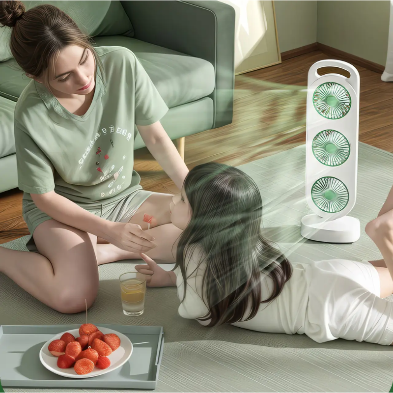 Вентилятор триголовний USB LY-856 (2618573229) - фото 9 Вентилятор триголовний USB LY-856 (2618573229) - фото 9