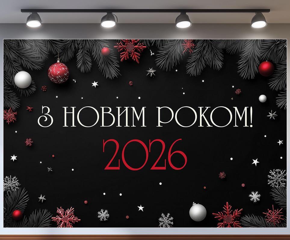 Баннер-фотозона Новый год 240x160 см №46334