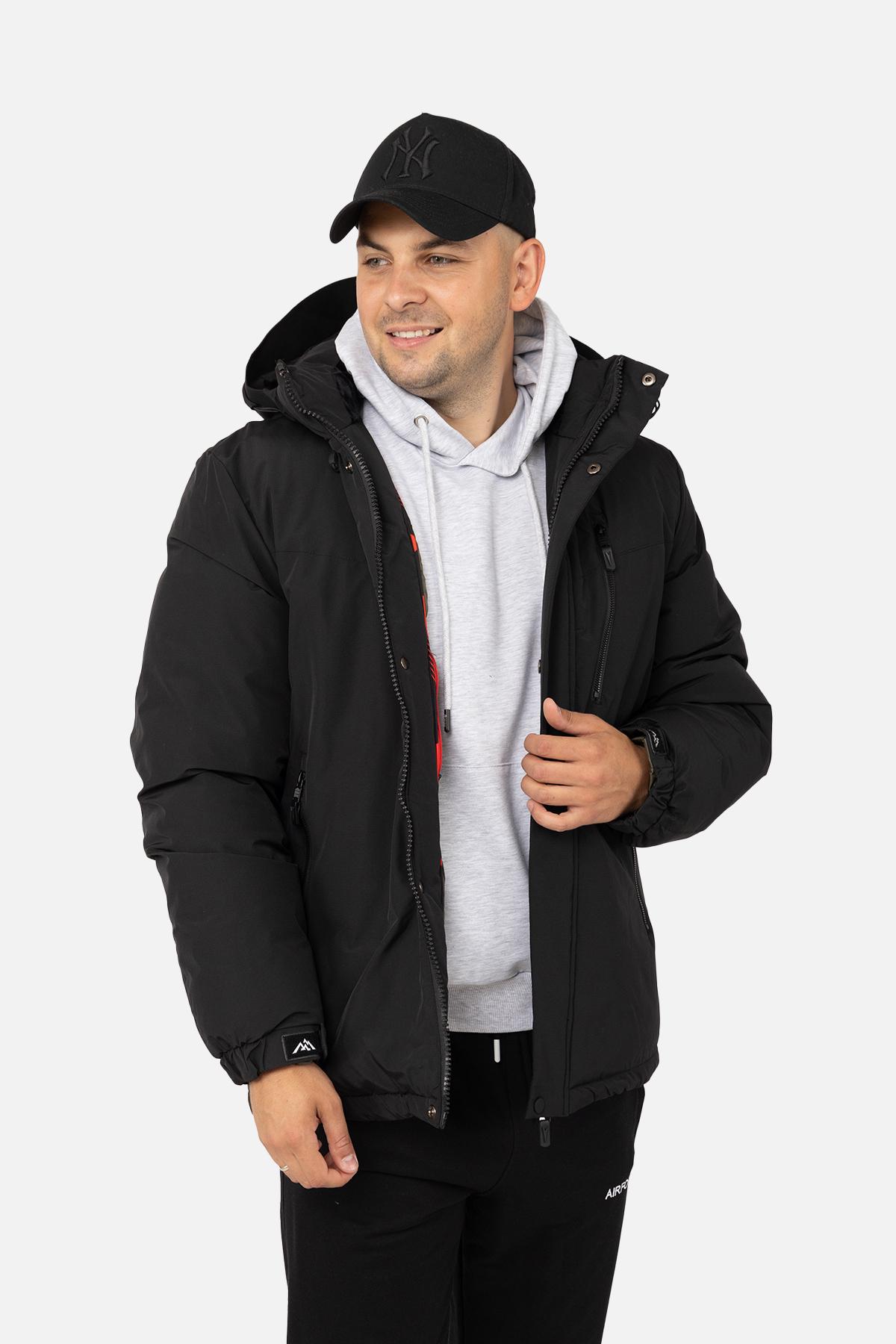 Куртка мужская ЦБ-00254606 р. 46 Черный (28422167)