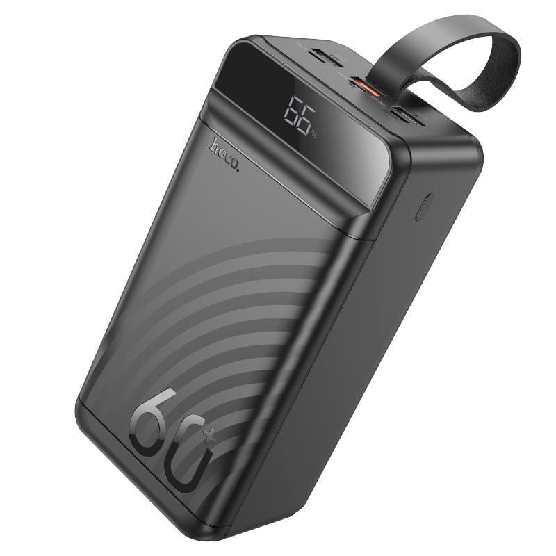Аккумулятор наружный Hoco J123C Element 22,5W+PD20W fully compatible power bank with digital display 60000mAh Black (34645561)