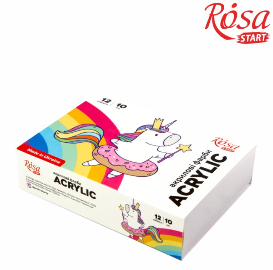 Набор акриловых красок ROSA Start Unicorn 12x10 мл - фото 4