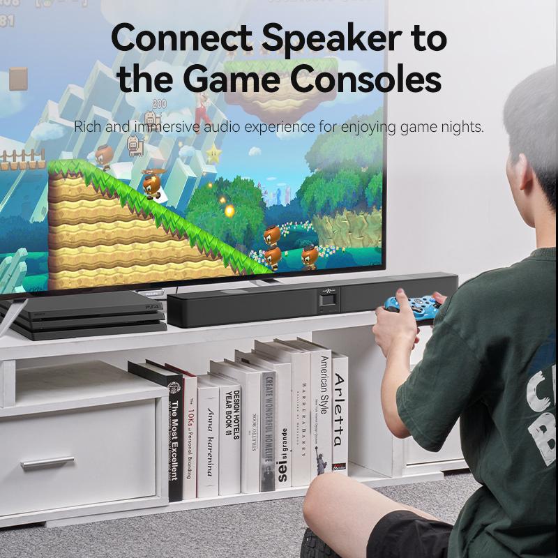 Кабель оптичний Vention Toslink SPDIF Аудіо нейлонове обплетення 1 м Чорний (BAVBF) - фото 4