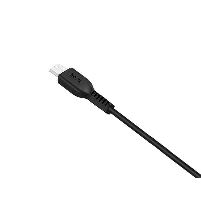 Кабель дата Hoco X20 Flash Micro USB 1 м Black (00000030878_1) - фото 5