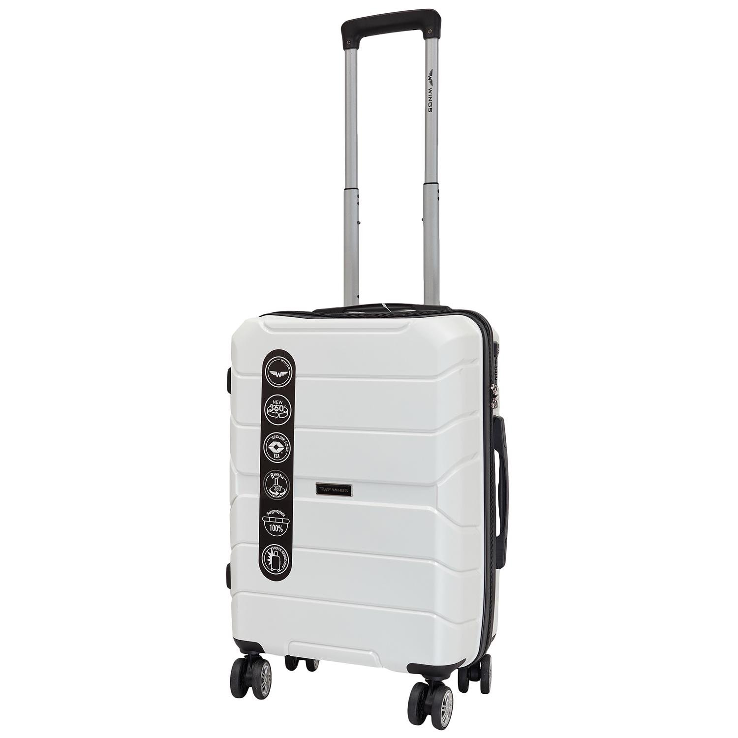 Валіза Wings PP-05 S+ Білий (36278)
