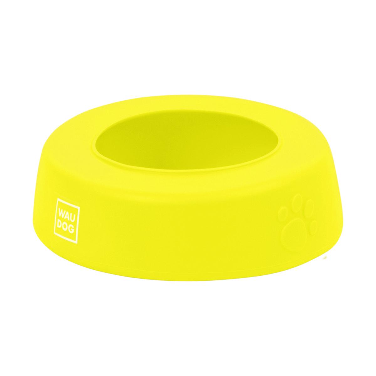 Миска-непроливайка Waudog Silicone 1 л Желтый (50798 Col) - фото 3
