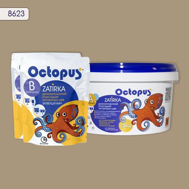 Затирка для плитки Octopus Zatirka 8623 епоксидна 2,5 кг