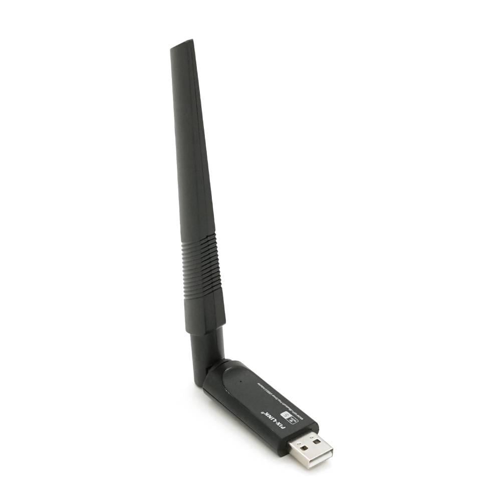 Адаптер бездротовий мережевий Wi-Fi-USB LV-UAC24BD RTL8811CU Bluetooth з антеною 802.11 a/b/g/n 650Mbps Box