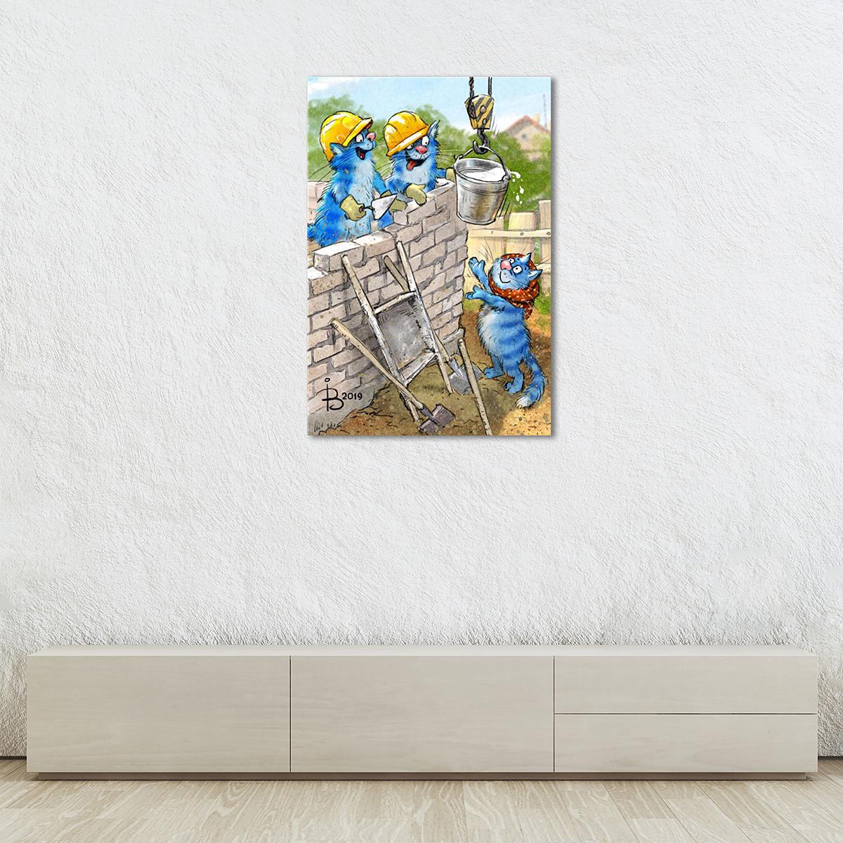 Модульная картина Строительство 1 модуль 80x120 см (_rinaz_2019194835)