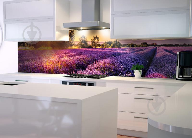 Наклейки для кухни Zatarga Лавандовые поля 650х2500 мм Фиолетовый (Z180126/1)