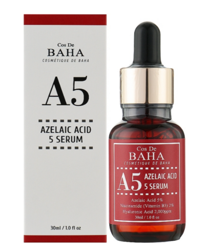 Протизапальна сироватка з азелаїновою кислотою Cos de BAHA Azlaic Acid 5% Serum 30 мл (8809240319109)