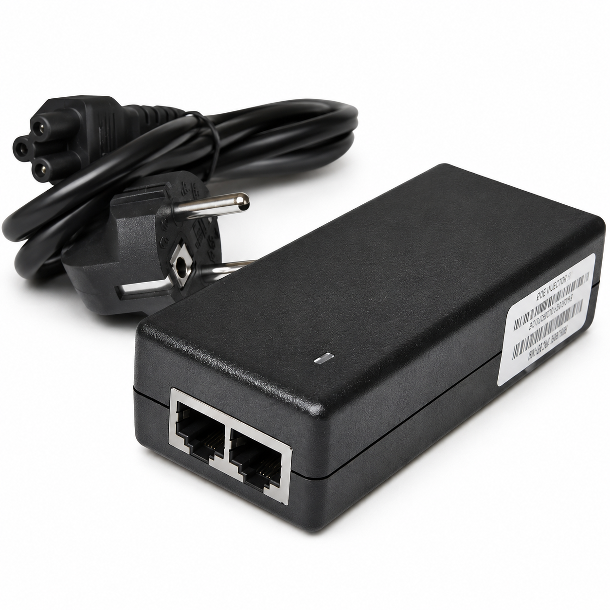 Инжектор POE Atis 100/1000 Мбіт/с RJ45 PoE-порт 30 Вт IEEE802.3af Черный (36522338)