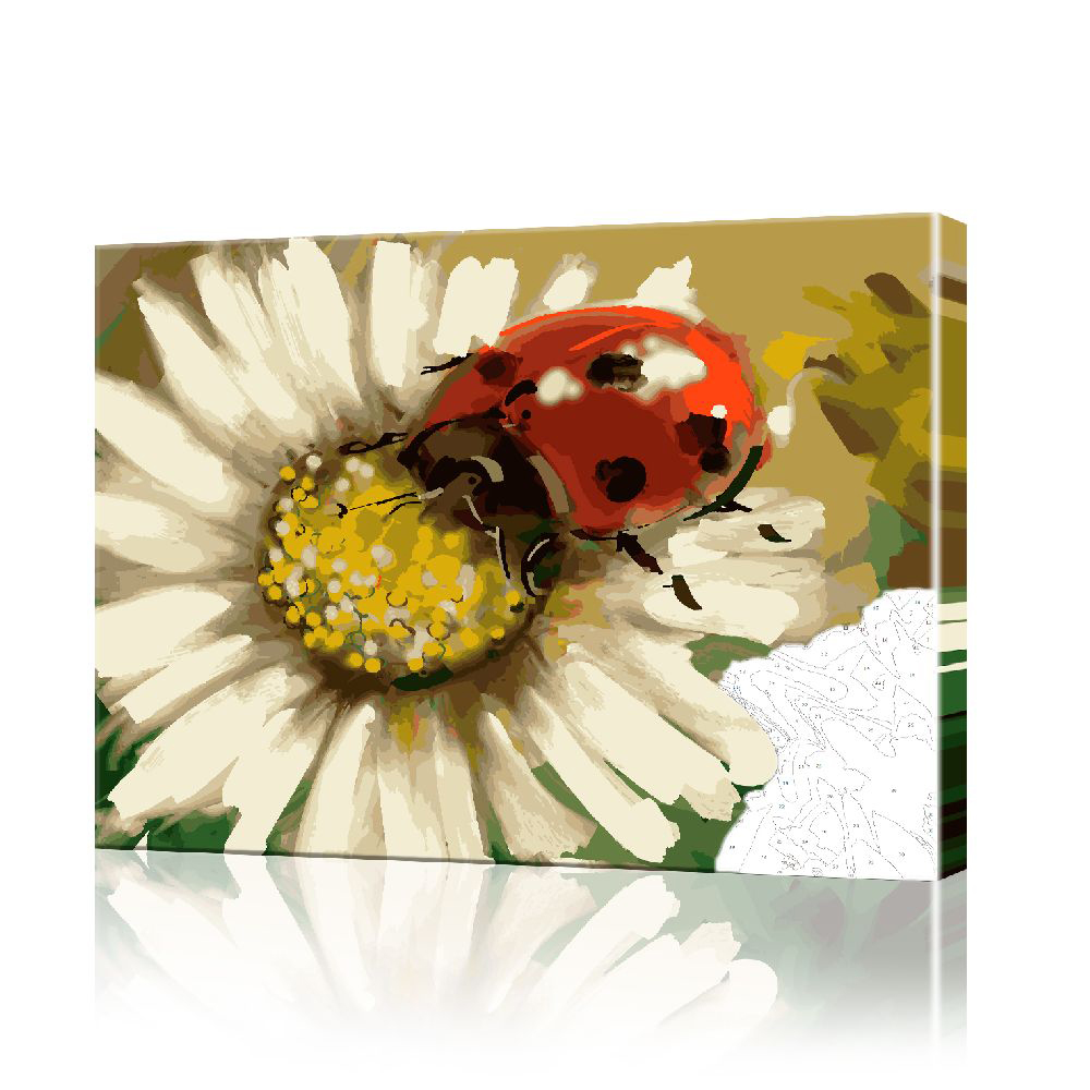 Картина по номерам ArtSale Божья коровка PBN0313 40х50 см
