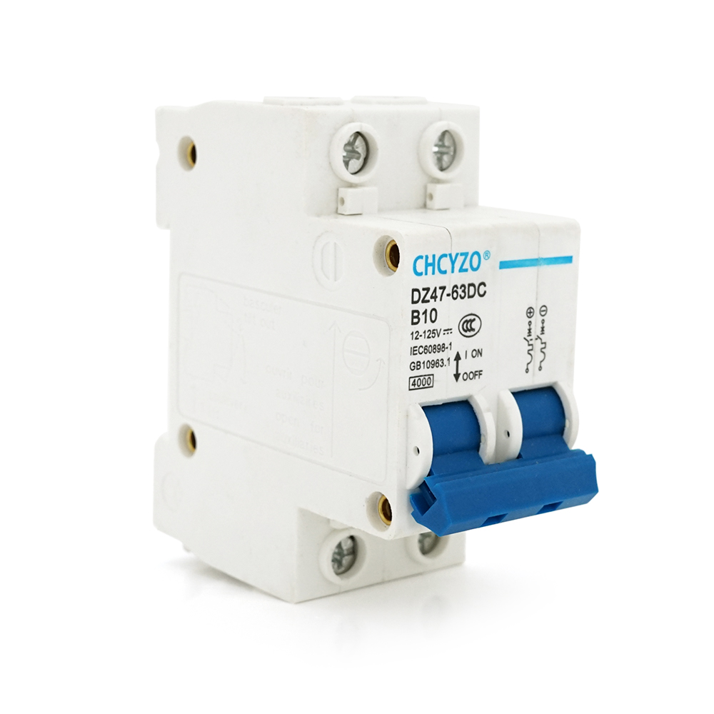 Автоматический выключатель CHNT DZ47063DC 10A 2P B10 12-125V (YUT_V9701)