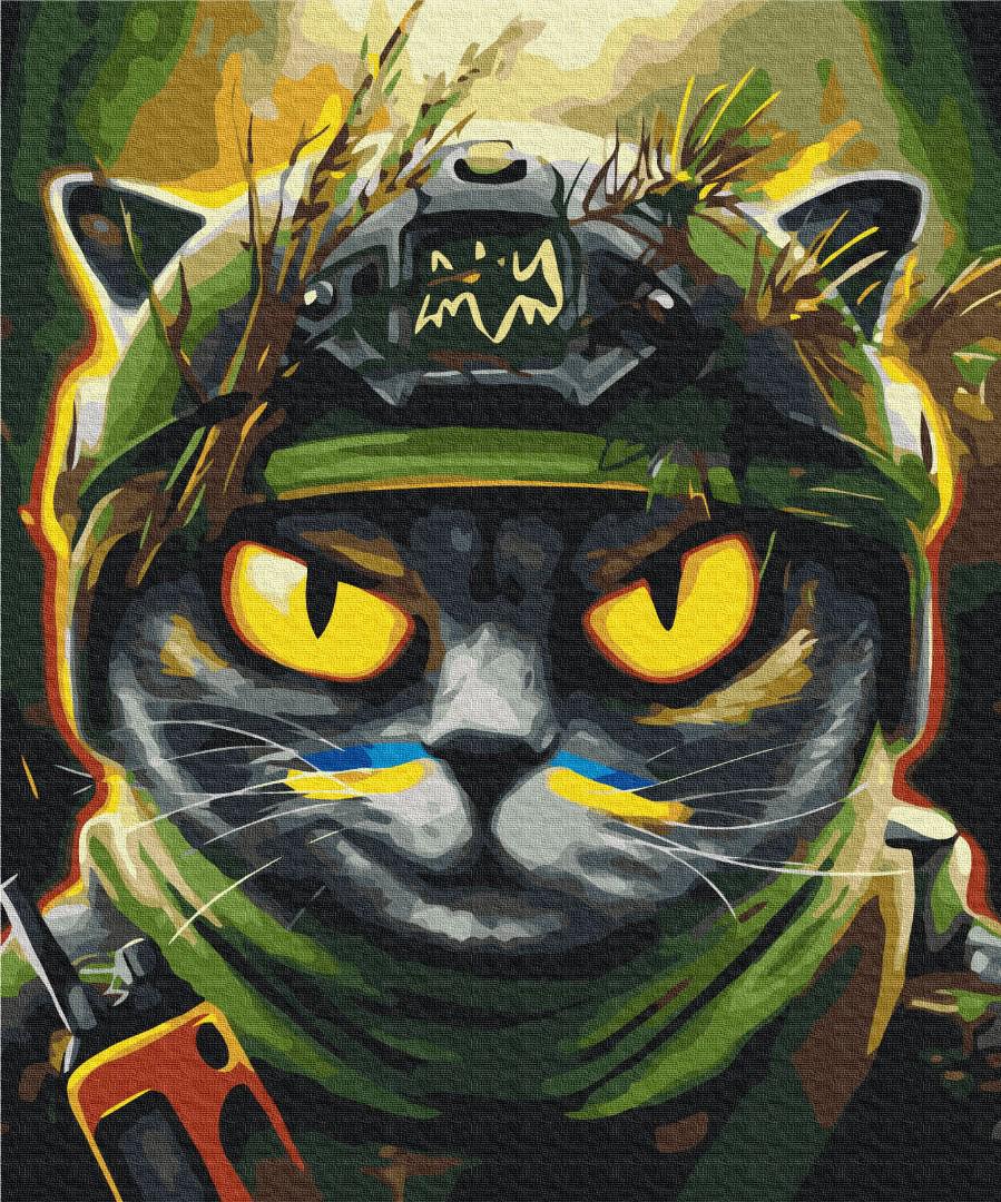 Картина по номерам Brushme Котик разведчик 50x60 см (BS53124L)
