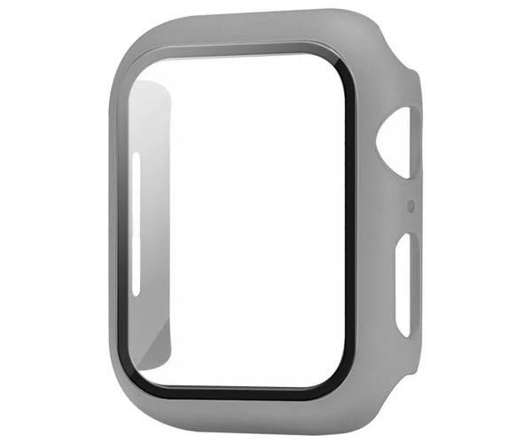 Чехол с защитным стеклом Protective Cover with Glass для Apple Watch 41 мм Серый