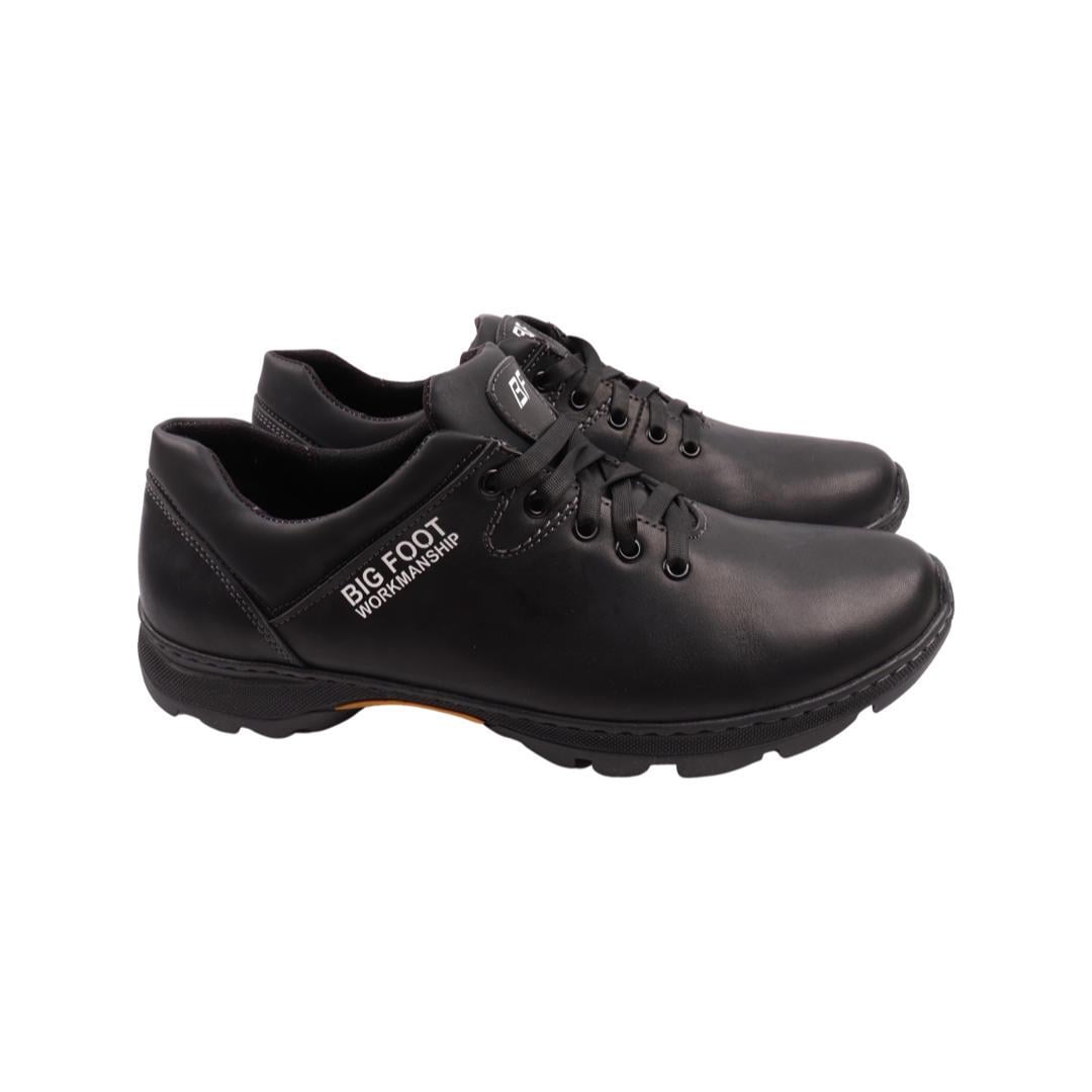 Кроссовки мужские New Mercury из кожи р. 46 Черный (20-22DTS)