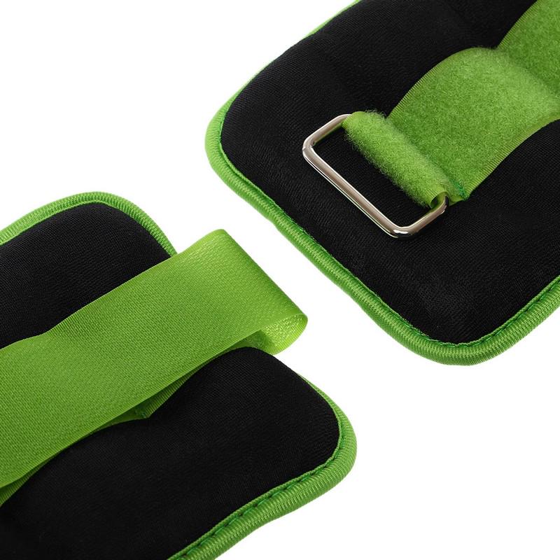 Обтяжувачі-манжети для рук та ніг Zelart Pro 2х2 кг Салатовий (FI-2502-4_Салатовый) - фото 4