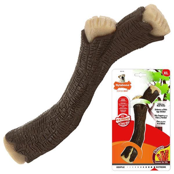 Игрушка для собак жевательная Nylabone Extreme Chew Wooden Stick со вкусом бекона