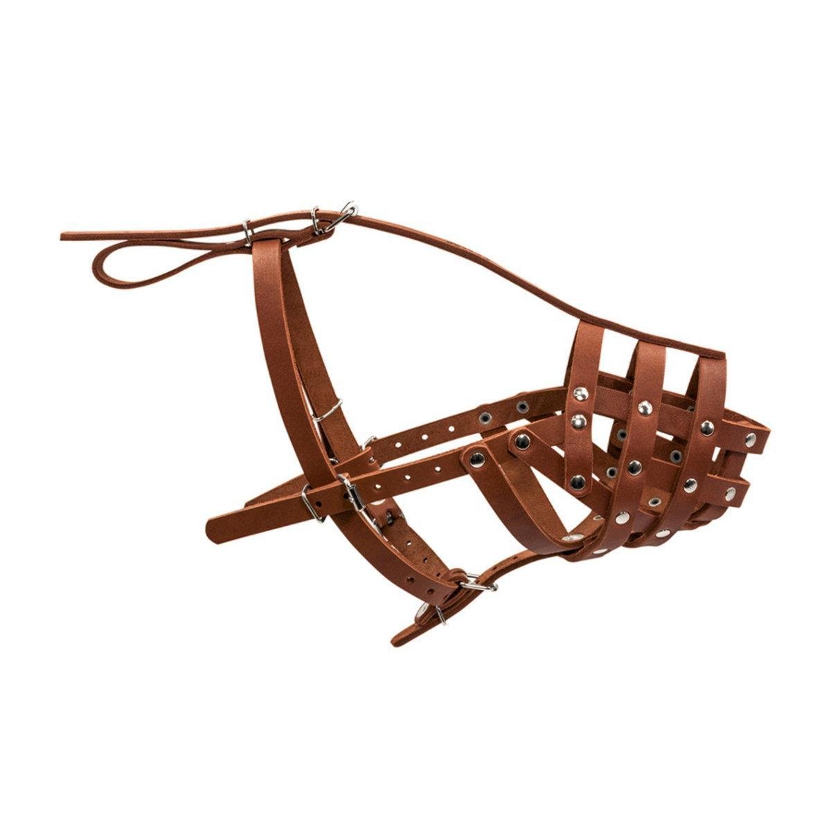 Намордник для собак твердый Collar доберман/овчарка/сеттер L Коричневый (06096 Col)