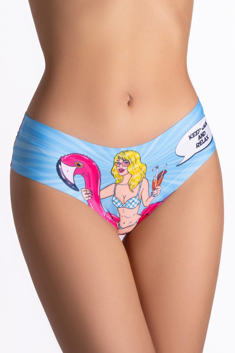 Трусики женские Mememe слип с ярким принтом XL Разноцветный (83602-59449-83)
