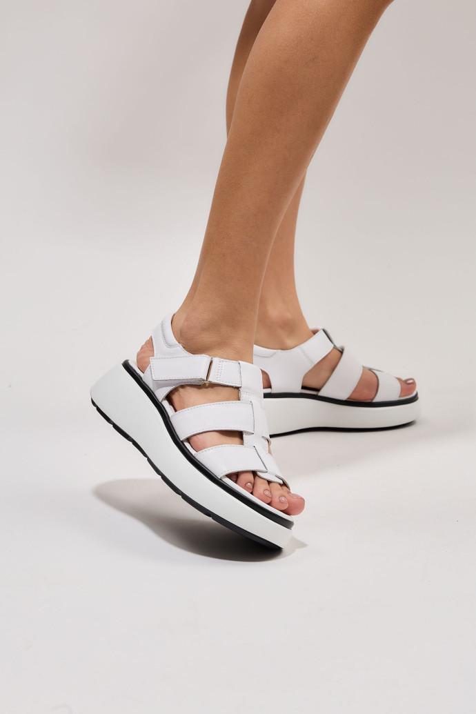 Босоніжки жіночі ALLSY шкіряні р. 41 Білий (195209) - фото 3 Босоніжки жіночі ALLSY шкіряні р. 41 Білий (195209) - фото 3